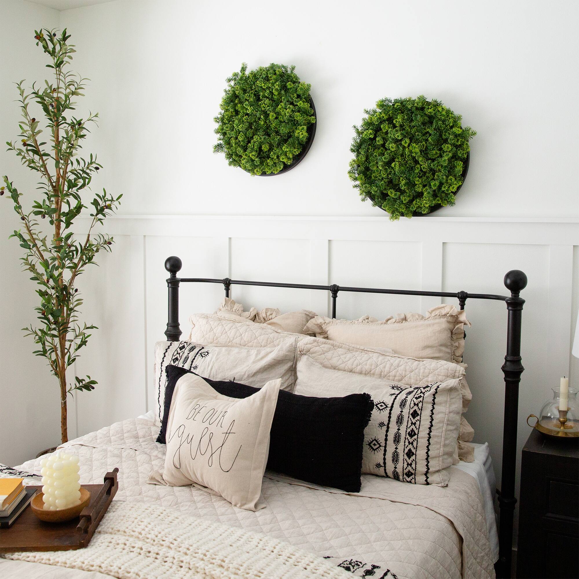 20" Framed Irish Green Meadow Artificial Living Wall Art Panel